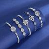Two Carat Princess Cut Simulated Moissanite Bracelet - Versatile Women's Beaded Jewelry