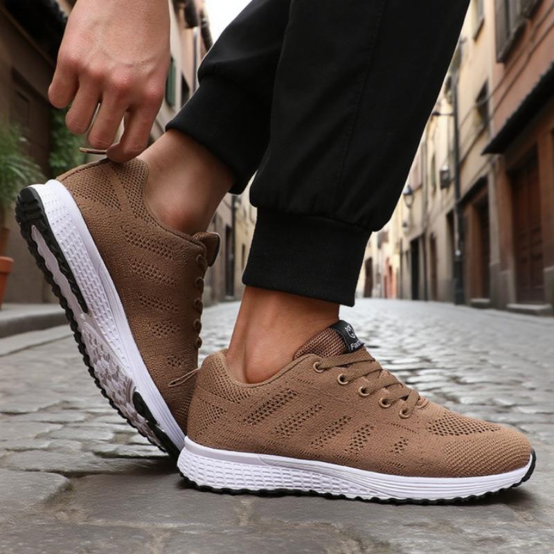 Best  Seller T Men'S Casual Shoes Breathable Fashion Ultra Lightweight Running Sneakers Comfortable Tennis Lace Up Men'S Shoes