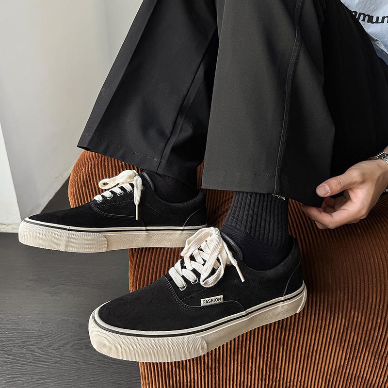 

C canvas shoes low-top lace-up retro leisure sports student campus niche board shoes 39 чёрный