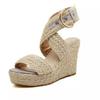 Women Ladies Fashion Casual Big Size Buckle Wedges Sandals Roman Shoes