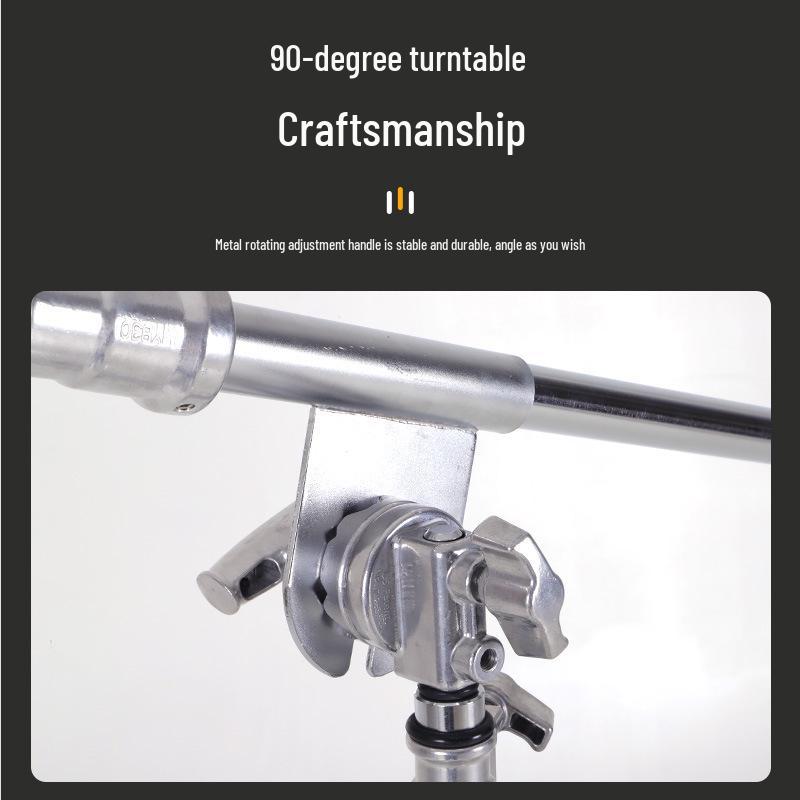 8Meking Multi-Functional Photography Steel Light Stand - Studio and Broadcast Support Arm