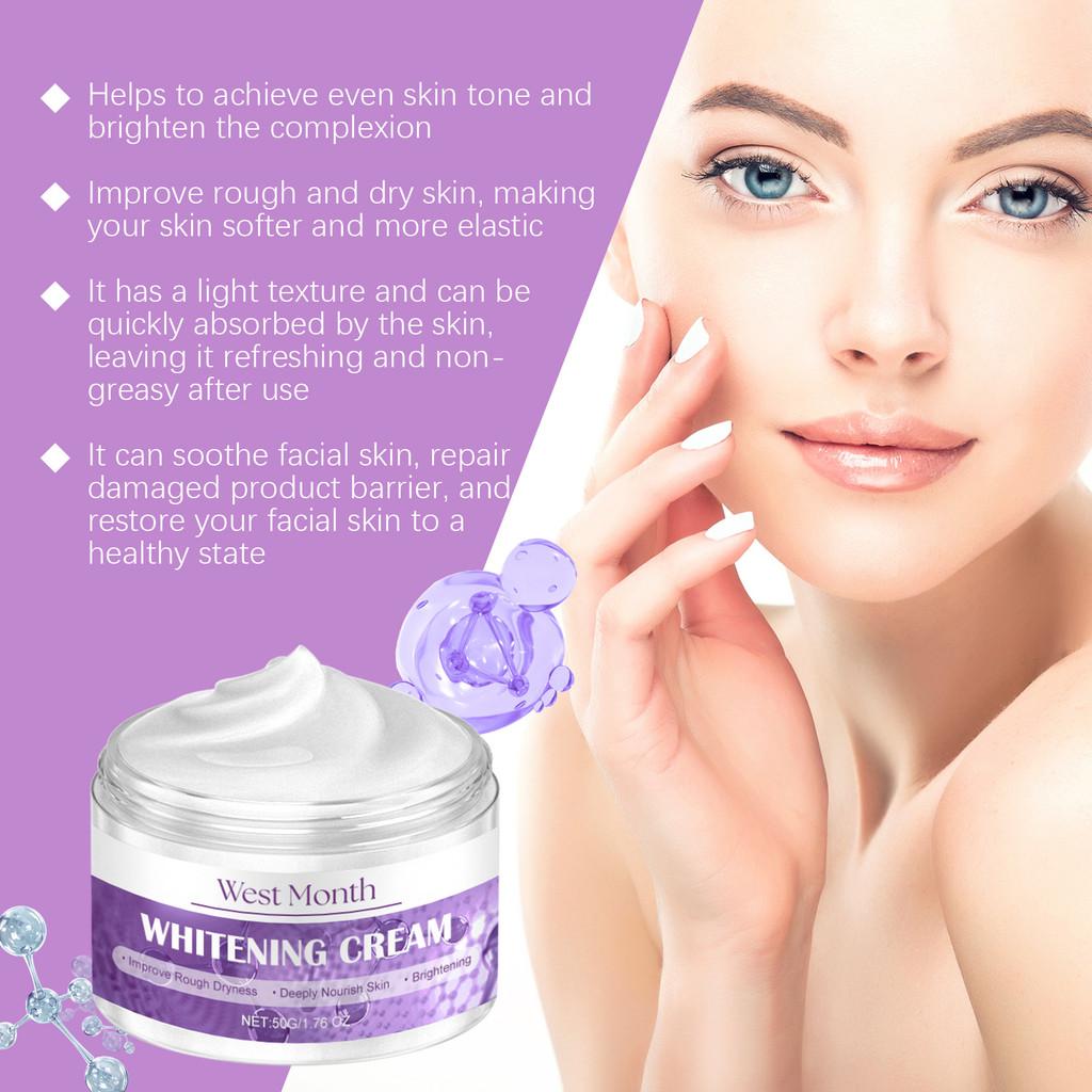 West Month Peptide Moisturizing Cream Hydrating Radiant Face Skin Care Cream