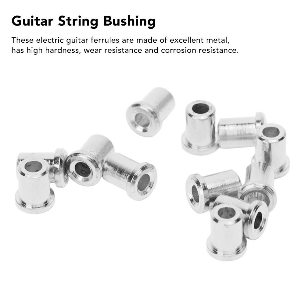 12PCS Silver/Golden/Black Guitar Through Body Ferrules Electric Guitar Accessories  Electric Guitar