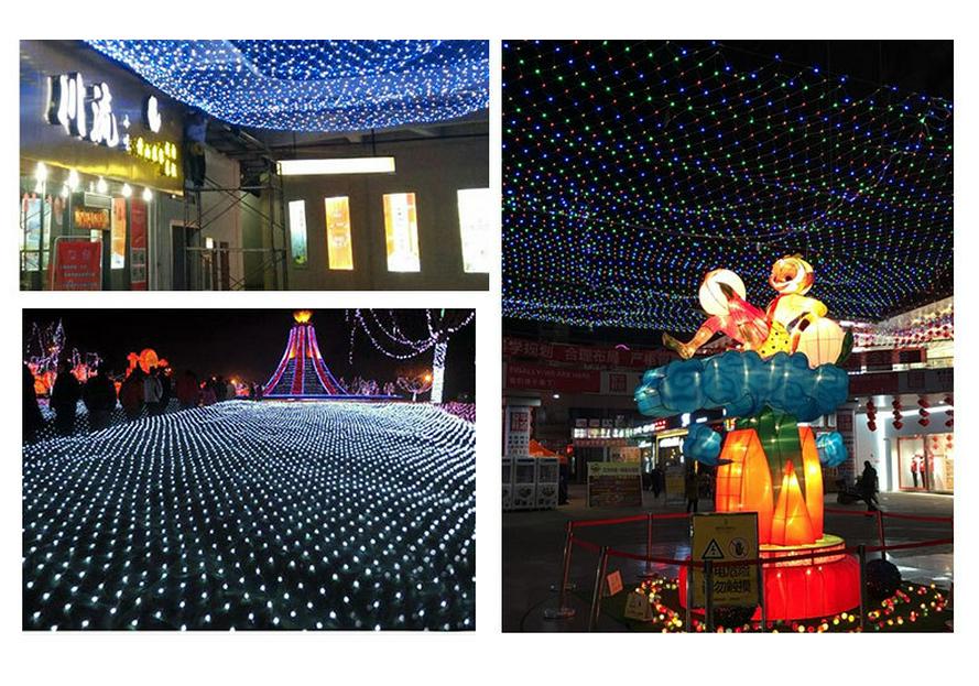 24V Solar LED Net Lights: Colorful, Waterproof, Outdoor Decorative Christmas Lights