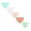 Women's Lace Trim Bikini Panties Set of 5 Stretchy Seamless Underwear with Floral Mesh Panels and Soft Fabric for Everyday Comfort