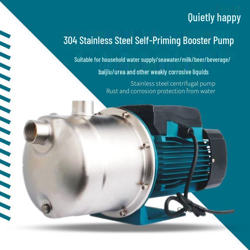 

220V Self-Priming Booster Pump: 304 Stainless Steel, 316 Seawater Aquaculture Jet, Acid & Corrosion Resistant for Irrigation & Fertilization Customizable for Bulk Orders