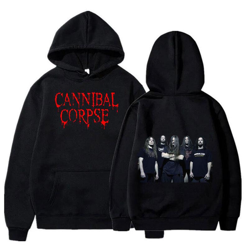 European Size CANNIBAL CORPSE Band Hoodie - Metal Rock Fashion