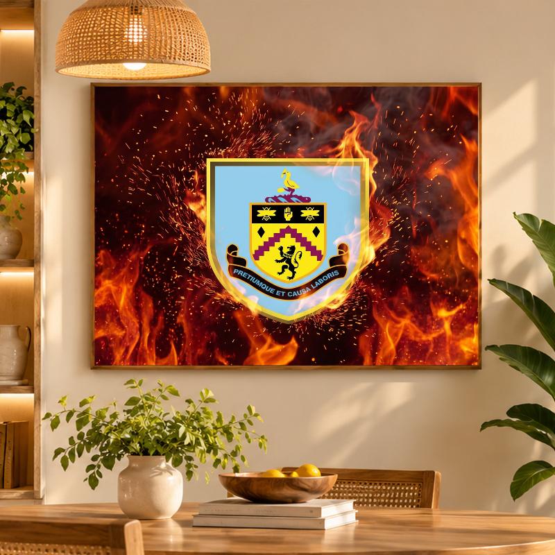5D Diamond Painting Burnley Football DIY Full Drill Diamond Art Kit Home Decoration