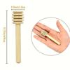 Mini Honey Stir Bar Mixing Handle Jar Spoon Practical Wood Dipper 10/30/50Pcs  Honey Long Stick Supplies Honey Kitchen Tools