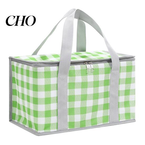 Splash-proof Picnic Basket Insulated Bag, Foldable Thermal Lunch for Outdoor, Heavy Durable Storage Bag Duty Aluminum Foil Cooler Food, Camping