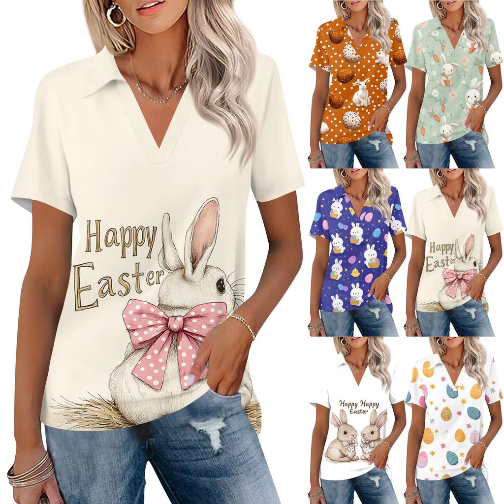 Mode Femme Décontracté Revers Manches Courtes Couleur Chemise Femme Hauts