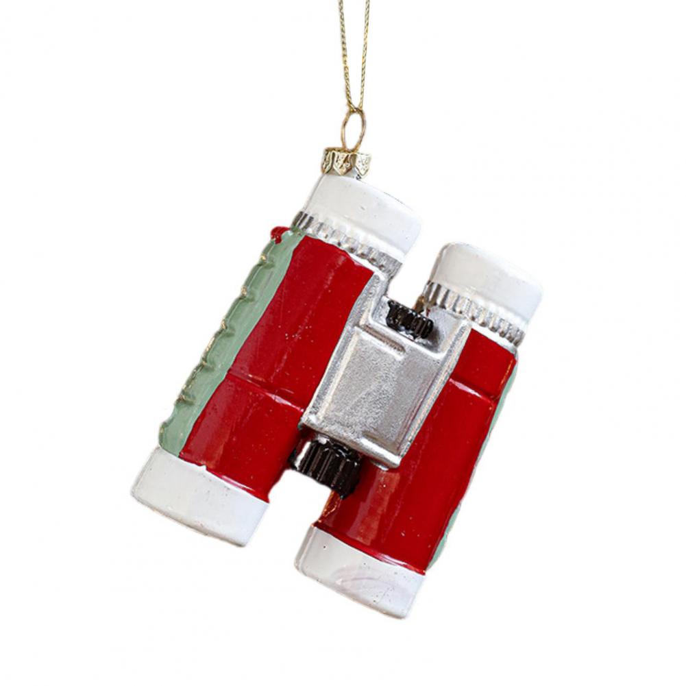 Christmas Ornaments Colorful Christmas Decorations Festive Santa Tree Ornaments Modern Brown Finial Decorations for Vintage