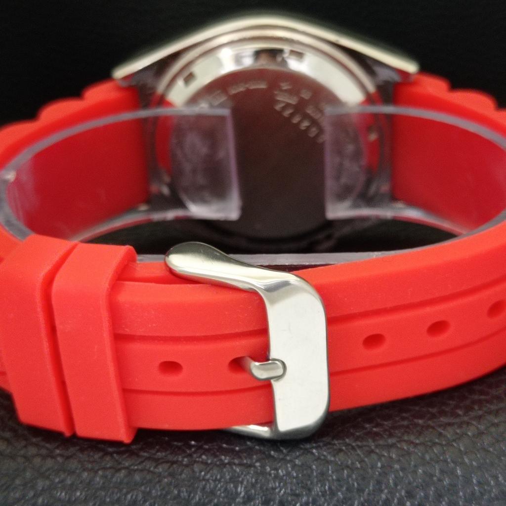 AUTOMATIC 7009A VINTAGE SEIKO 5 JAPAN MENS RED COLOR DIAL WATCH A701513-5 R206b-a701513