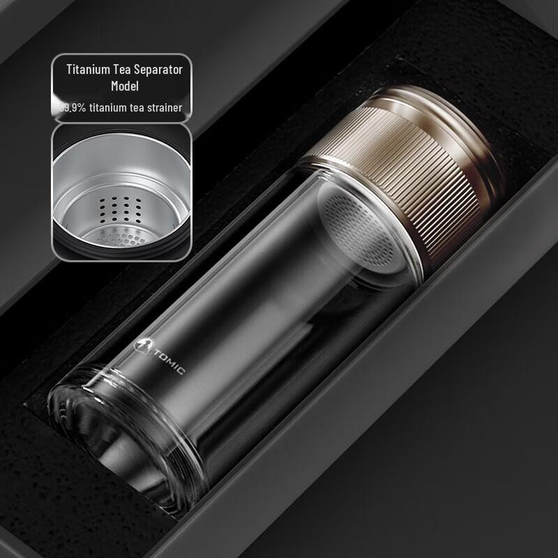 TOMIC Tea Infuser Glass Bottle