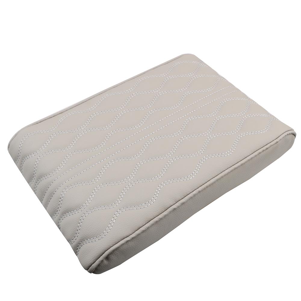 

LEEPEE Волна Вышивка Искусственная Кожа Коврик Подлокотника Автомобиля Защитная Подушка Подлокотника Центральной Консоли Крышка Накладка Бокс для Хранения Авто Подлокотники серый