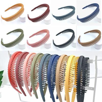 Korejské pokrývky hlavy Vysoce kvalitní Dámské Dívčí Nové Čelenky s Hřebínkem Čelenka Vlasová obruč Vlasová gumička Okouzlující Protiskluzové Čelenky Módní Cukrová barva Jedinečné