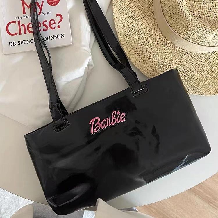 IELGY Skulderveske kvinnelig Barbie jente lyst ansikt nisje design ny veske