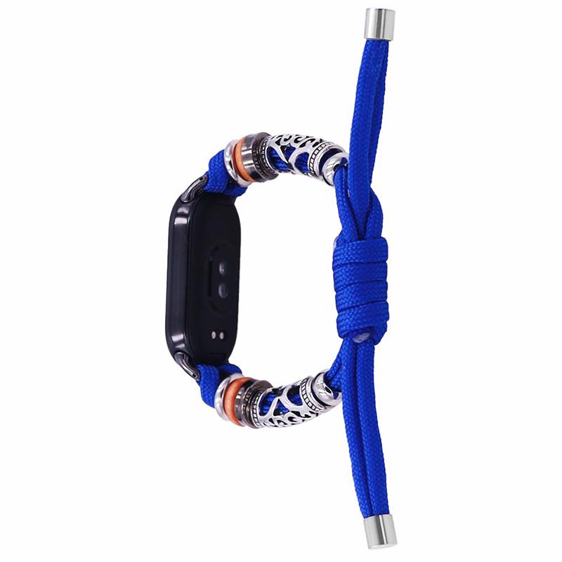 For Xiaomi Smart Band 9 NFC/9/8 NFC/8 Beads Braided Watch Strap Adjustable Wrist Band Bracelet