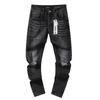 Jeans de Hombre Rectos con Parches Desgastados Estilo Vintage High Street Pantalones Casuales