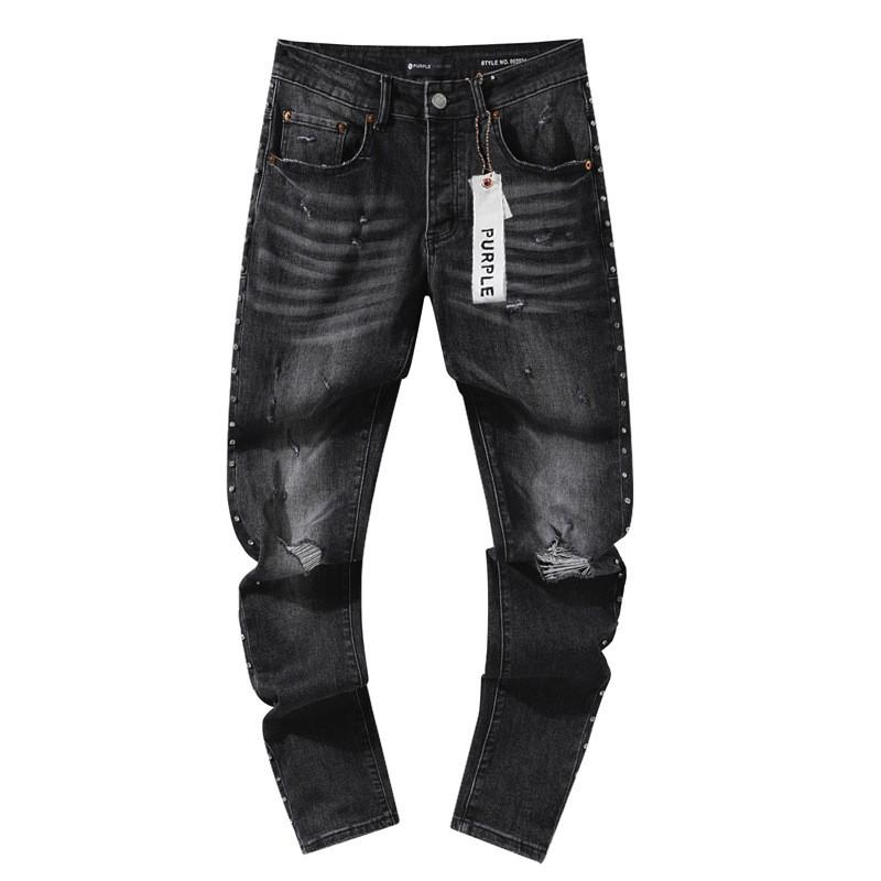 Jeans de Hombre Rectos con Parches Desgastados Estilo Vintage High Street Pantalones Casuales
