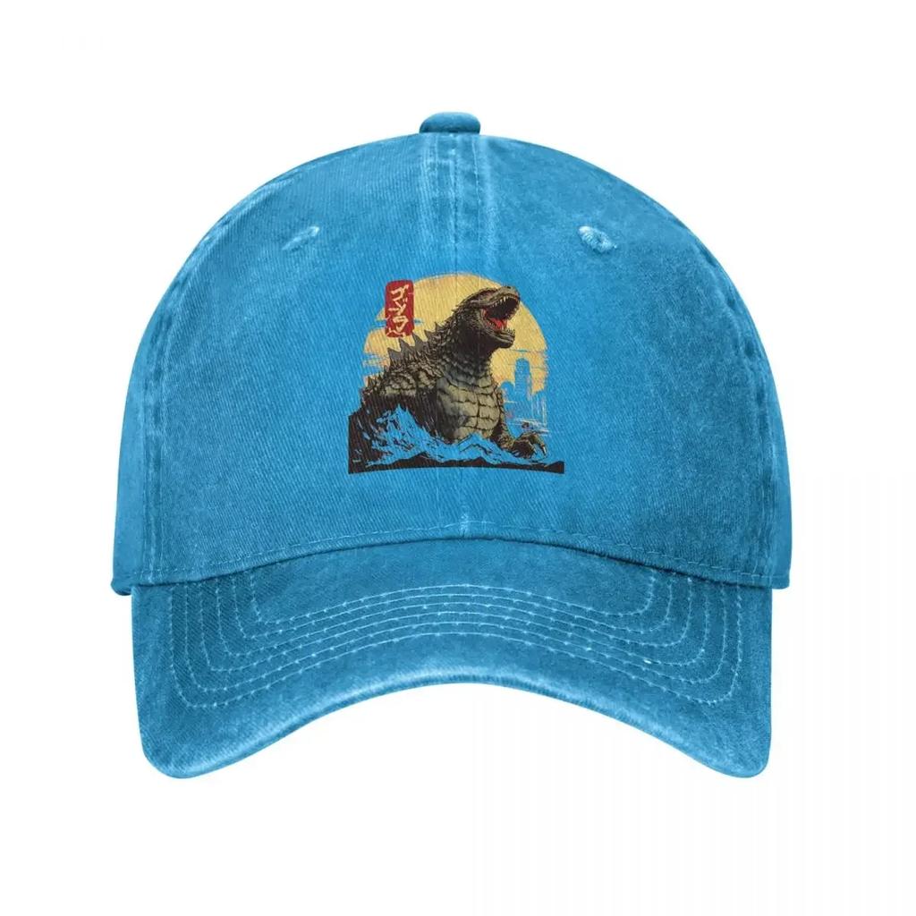 Godzillaed Japanese Baseball Cap Wave Women Men Sunshade Hip Hop Hats Summer Vintage Hunting Camping Cap