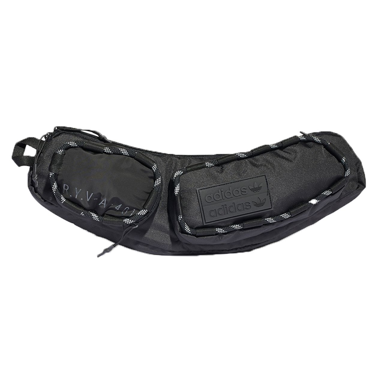 Adidas Originals RYV Sling Multi-Functional Pocket Irregular Personality Trendy Casual Waist Bag Unisex Waist Bag Black H32461 MISC