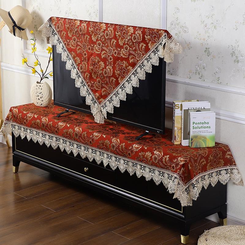 Chinesische rot bestickte Jacquard-Tischdecke, chinesische Hochzeits-Kaffeetischdecke, Hochzeitsdekorations-Geschenk-Tischdecke, festliche Esstischdecke