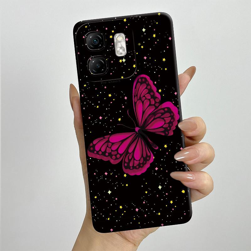For Infinix Hot 50i Case Hot50i X6531 Soft Silicone TPU Painted Phone Coque Cartoon Printed Shockproof Protective Fundas Cover