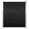 VidaXL Auvent Latéral Rétractable 160x500 cm Noir Jardin Terrasse Balcon Store 45460