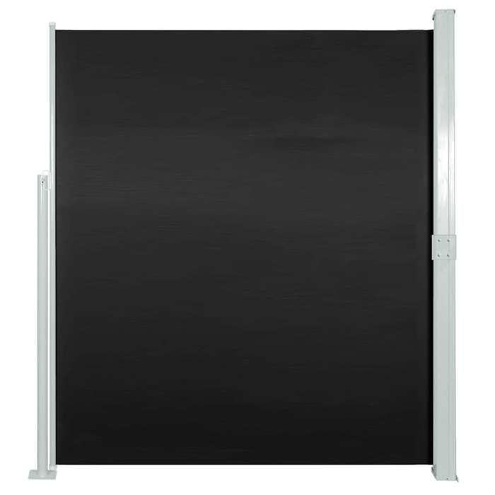 VidaXL Auvent Latéral Rétractable 160x500 cm Noir Jardin Terrasse Balcon Store 45460