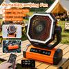 Portable Camping Fan with LED Lantern 20000mAh Rechargeable Outdoor Tent Fan with Remote Control