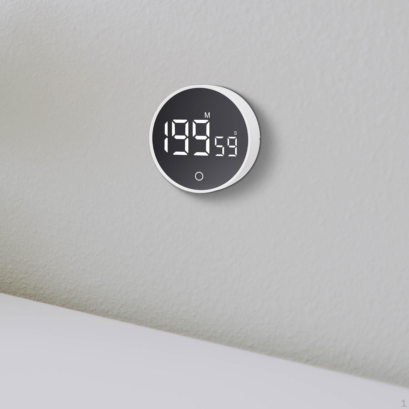 

Цифровой таймер с регулируемой громкостью для использования в классе, функция прямого и обратного отсчета белый