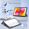 11" Dreifach faltbarer magnetischer Lederständer Faltbare Hart-Tablet-Hülle für Huawei MatePad SE 11 Hülle Schutzhülle Faltbare Hülle 2024