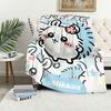 Carina Coperta Peluche Momonga C-Chiikawa Cartone Animato Tappeto per Pisolino Divano Soggiorno Caldo Ufficio Camera da Letto Compleanno Casa Viaggio Regali Bambini