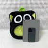 Cute Cartoon Anime Plush Shoulder Bag Large Capacity Black Ugly Trendy Splicing Backpack for Girls Daily Matching