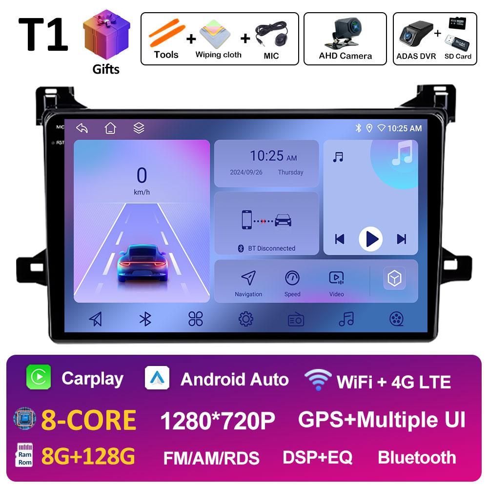 Bluetooth Car Video Radio Player For Toyota Prius XW50 2015 2016 2017 2018 2019 2020 Cooling Fan DSP Stereo Autoradio Head Unit