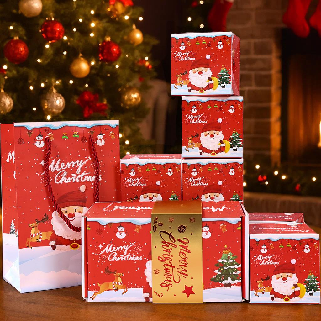 Christmas Surprise Gift Money Box Merry Christmas Decorations for Home 2025 Navidad Natal Xmas DIY Surprise Gift New Year 2026