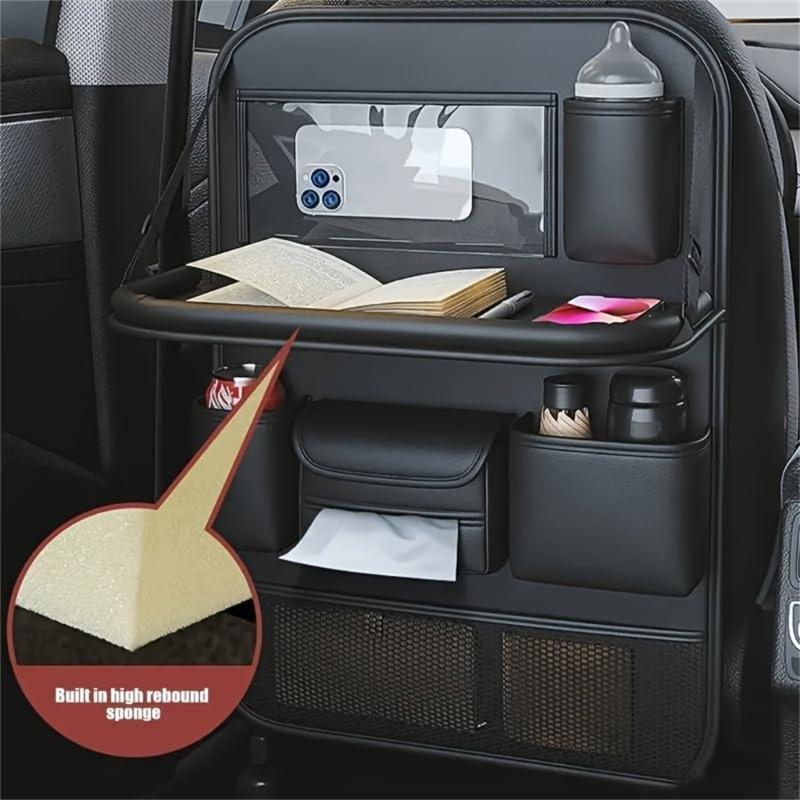 Automotive Back Pockets Multifunctional Backseat Storage Pocket Car Seat Back Organizer Multiple Compartment Storage Bag