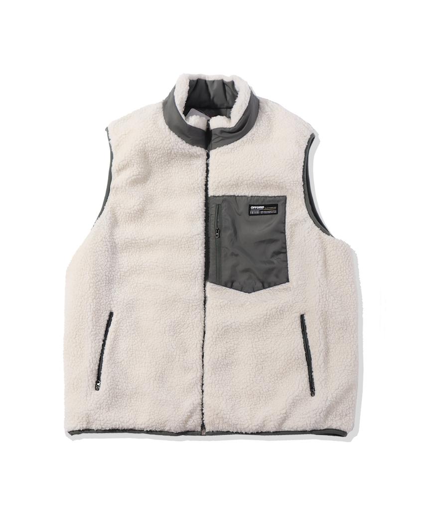 Offgrid Reversible Sherpa Vest - Khaki