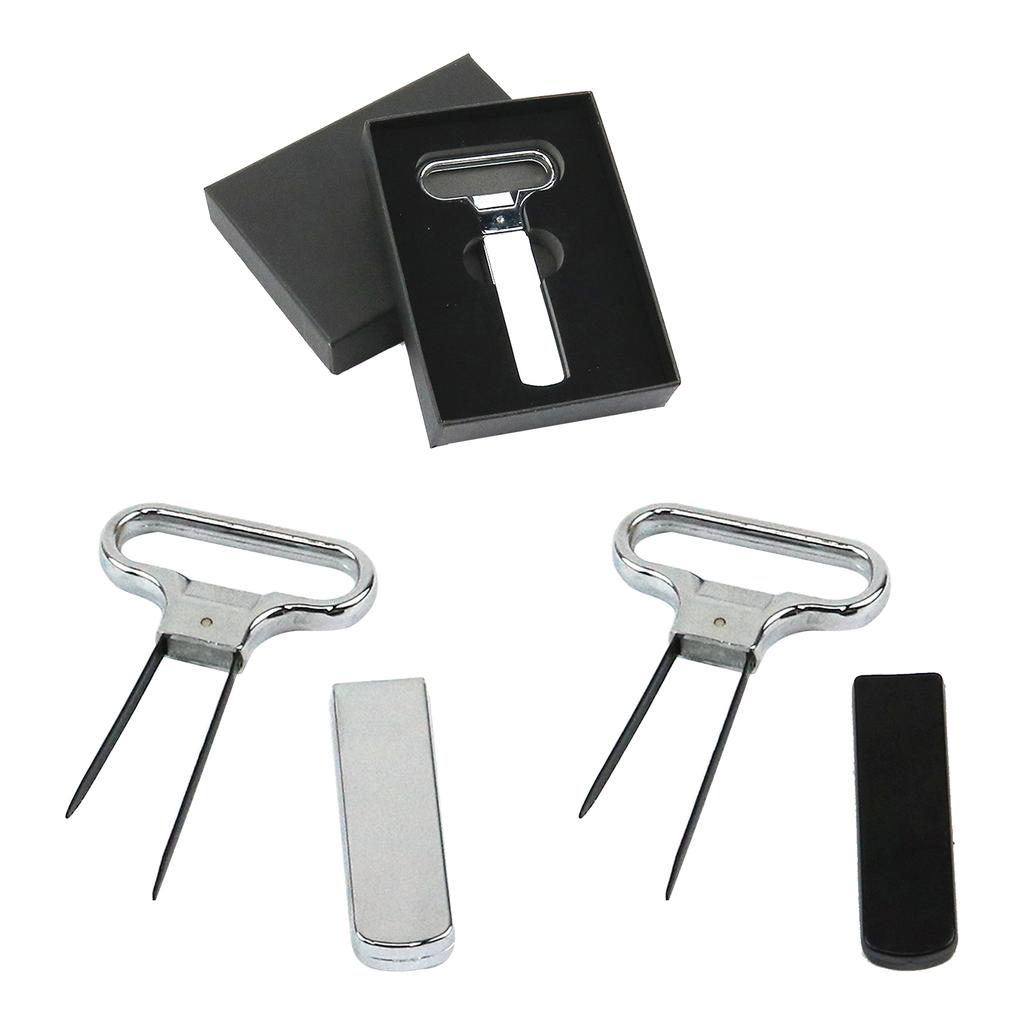 Portable Wine Bottle Opener Corks Waiters Corkscrew Out Tool Two Prongs Wine Bottle Opener Corkscrew Remover