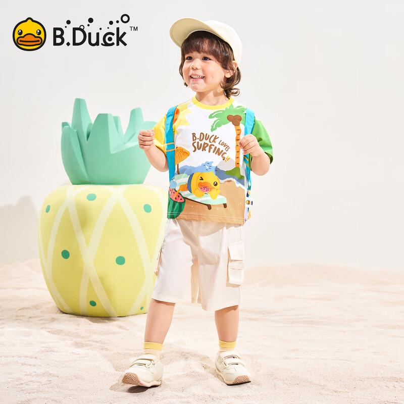 B.Duck Kids' Cartoon Ice-Cool Quick-Dry Short Sleeve T-Shirt