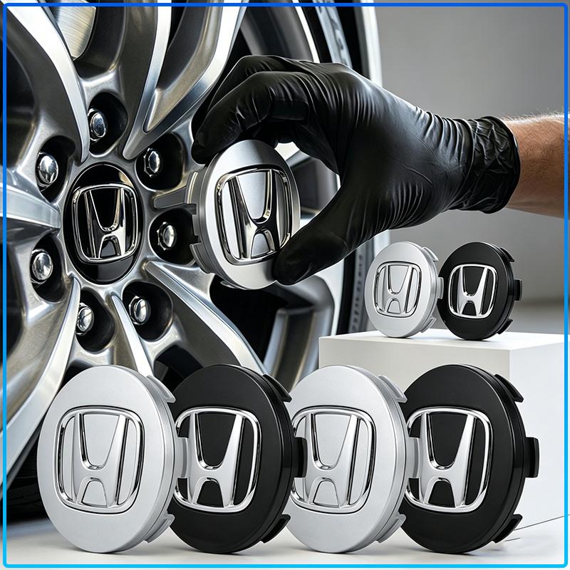 4 ks 60mm středové krytky kol pro auto, krytky nábojů, emblém Pro Honda Civci CRV Accord Mugen Prelude FIT City CRZ CRX Jazz řada D řada B H