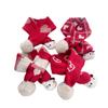 KT Kids' Red Heart Pom-Pom Scarf: Windproof, Warm, and Cute for Autumn/Winter Neck Protection