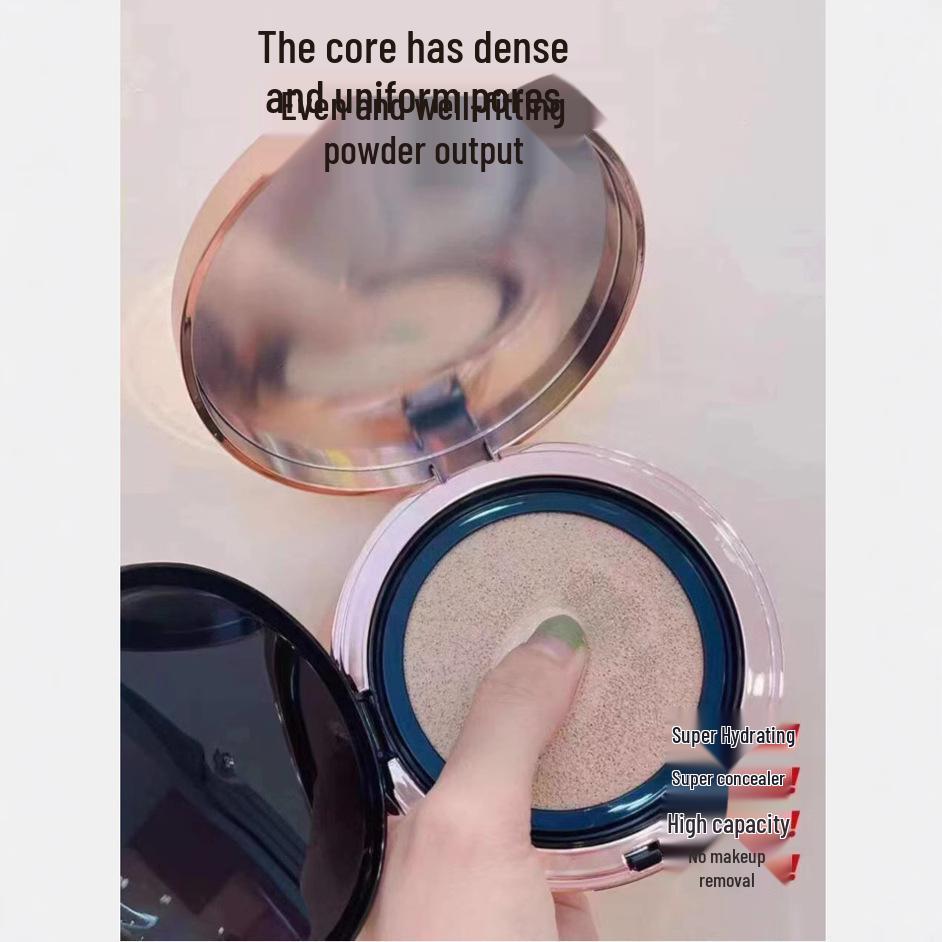 Hreese Camellia Clear Long-lasting BB Cushion: No Smudge, No Cake, Lightweight, Large Capacity Foundation.