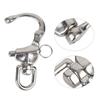 Mountaineering Rock Climbing Shackle 316 Stainless Steel Rotation Quick Connect Snap Hook12x70mm
