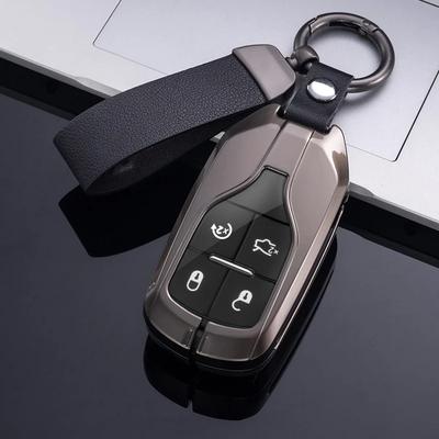 Car Key Case For Maserati Levante Ghibli Quattroporte Gt Granturismo Grancabrio Metal Zinc Cover Shell Fob Protector Accessories