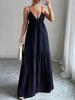 Elegant European & American Strappy Bandeau Long Dress - Autumn/Winter 2026 Women's Collection