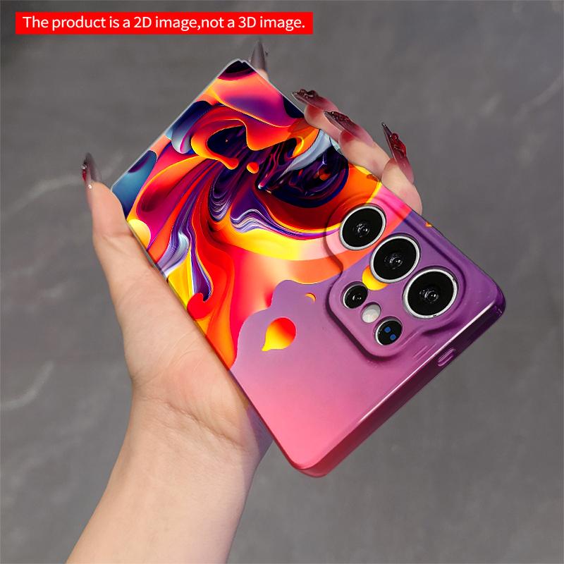 2DFlat Samsung phone case Vibrant Fluid Waves Abstract Design Applicable to Galaxy S23 S24 S25ULTRA S26 A12 A14 A15 A16 A54 A55