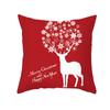 Wish Christmas Pillow Cover Peach Skin Printed Waterproof Cushion Cover Home Supplies Pillow Cover