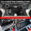 Center Console Organizer Compartment Cover For -2025 Ford F150 Accessories -2025 Lightning XLT PRO Interior Hidden Panel Secret Pocket Lid USB